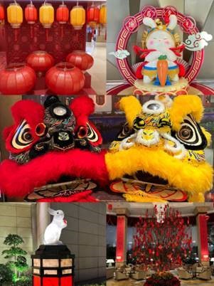 Photos of the decorations around Beijing taken by Lloyd's colleagues in China
