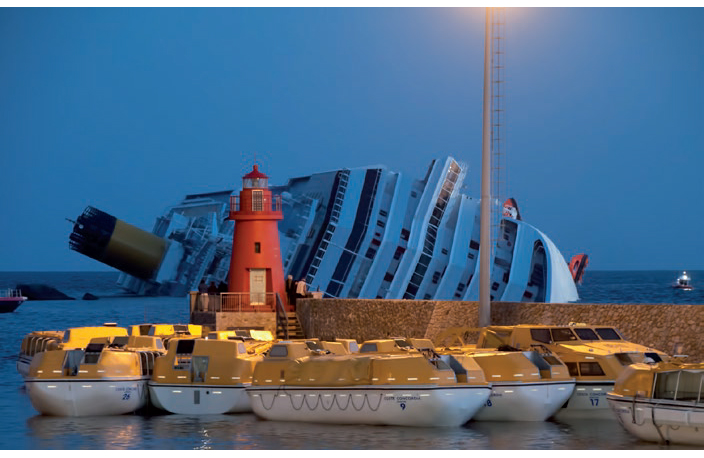 The Costa Concordia. Source: Wikimedia Commons