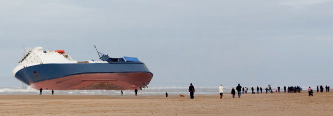 Riverdance on the beach at Blackpool, Northern England.