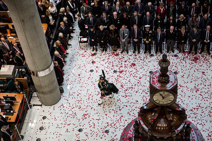 Lloyd's Remembrance Day ceremony