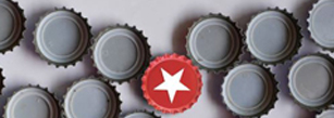 Bottle tops illustration