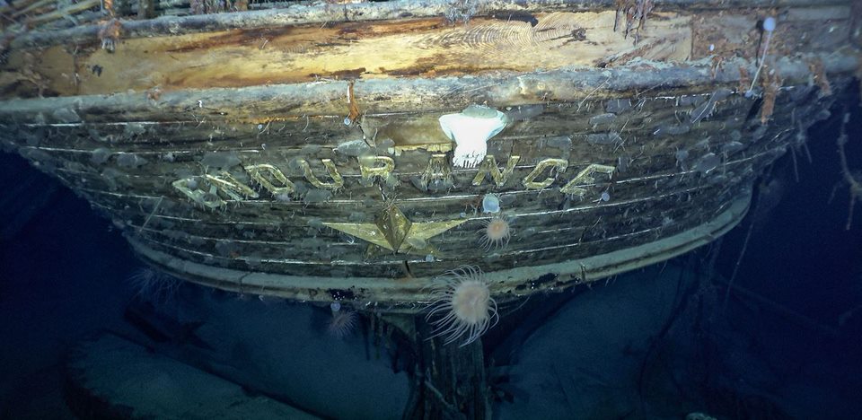 The bow of the Endurance