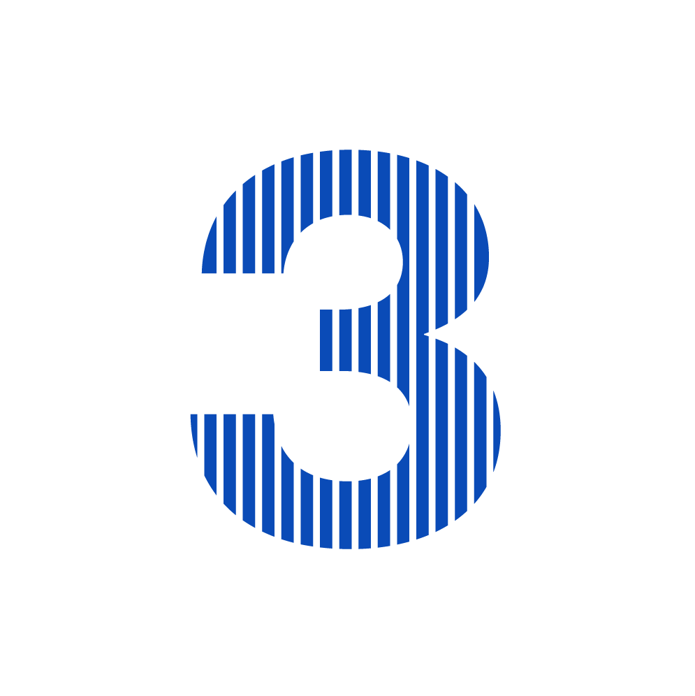 number 3 icon