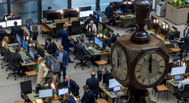 Lloyd's building Underwriting Room interior and rostrum