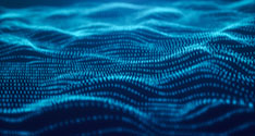 3D illustration rendering of binary code