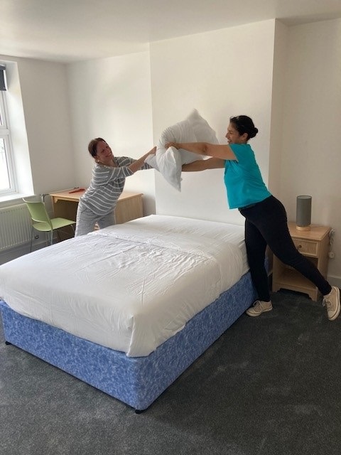 A refurbished room