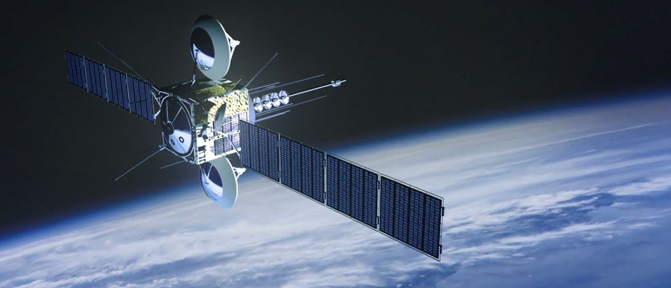 A satellite in space