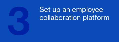 Set up an employee collaboration platform