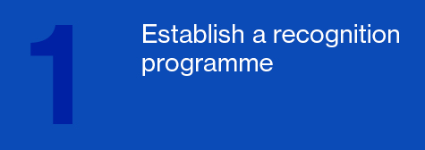 Establish a recognition programme