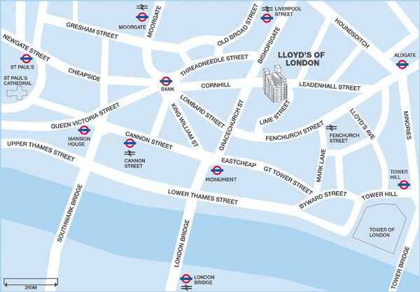 London Location Map