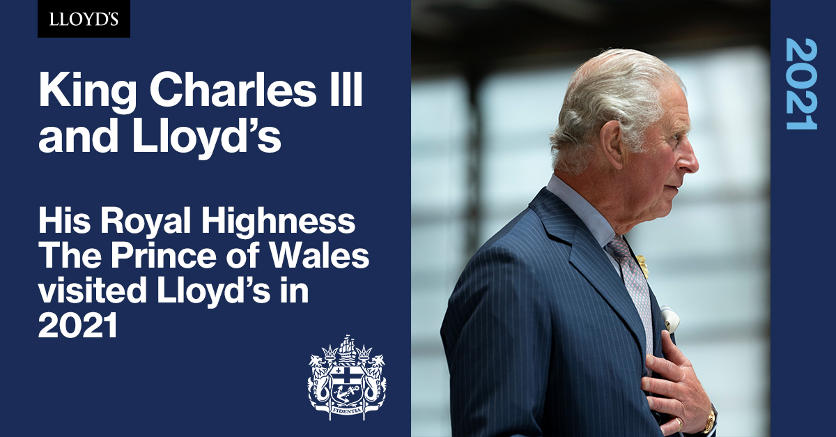 King Charles III visited the Lloyd's building in 2021