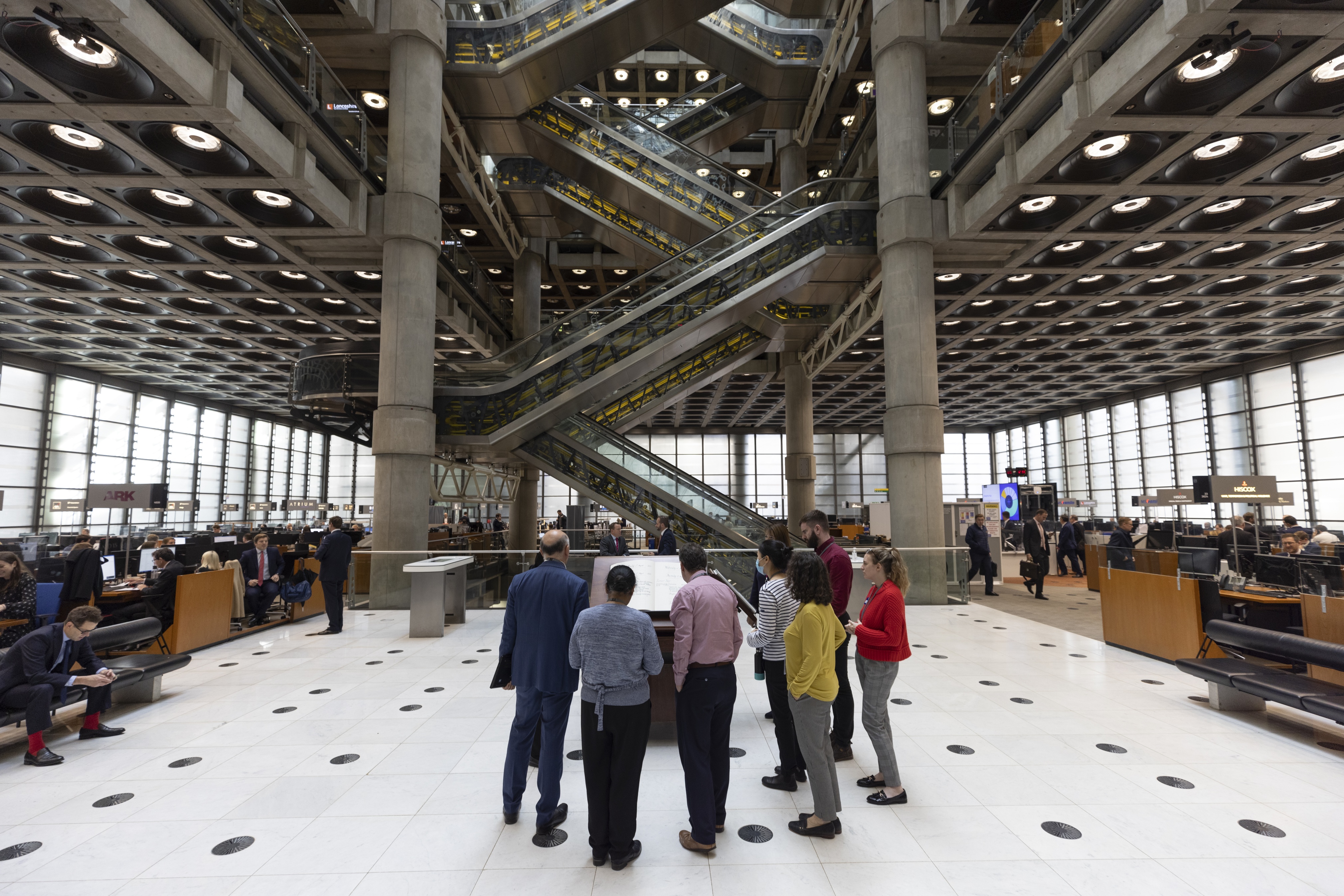 Colleagues in the Lloyd's building