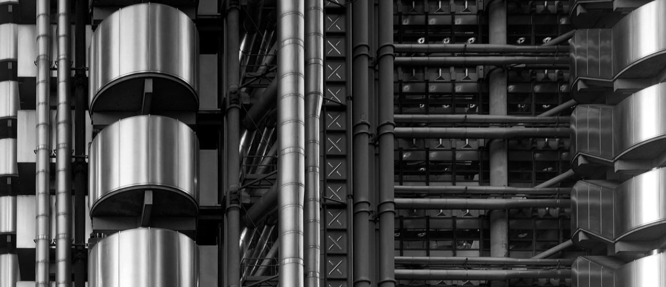 Exterior close up of the Lloyd's building